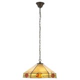 Endon 111989 - Luster na lancu Tiffany NEVADA 3xE27/10W/230V prečnik 40 cm | Eponuda.com