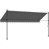 Tenda na uvlačenje antracit 400 x 150 cm od tkanine i čelika | Eponuda.com