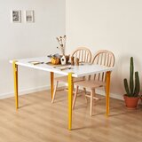 Woody Fashion Eurotas - WhiteYellow WhiteYellow Dining Table Cene