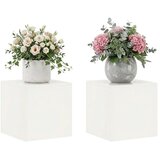  Stalak za biljke 2 pcs Bijela 40 x 40 x 40 cm Čelik - Bijela 2x (40 x 40 x 40 cm) | shoptok.hr