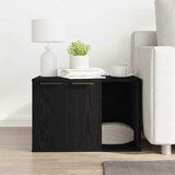  Kućište za mačji pijesak crni hrast 60x40x40 cm inženjerski drvo | shoptok.hr