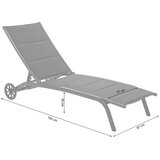 Ibiza crna / crna ležaljka | shoptok.hr