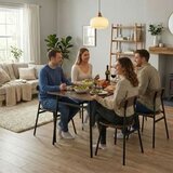 ModernHome OSLO jedilni set – miza in 4 stoli 110 × 70 cm | Shoptok.si