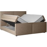 MID.YOU POSTELJA BOXSPRING 180 cm x 200 cm , les, kovina, umetna masa, tekstil, karton, leseni material naravne barve | Shoptok.si