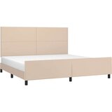  Posteljni okvir z vzglavjem kapučino 200x200 cm umetno usnje, (20903714) | Shoptok.si