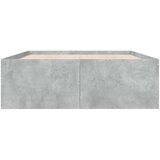  Posteljni okvir betonsko siv 140x190 cm inženirski les | Shoptok.si