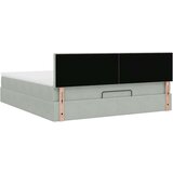 Otomanski krevet s madracem&amp LED 180x200cm baršunasti | shoptok.hr