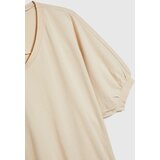 Marisse Beige Oversized Cotton Blouse | shoptok.hr