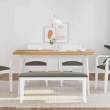  Klupa 110 cm bijela puna drvena guma | shoptok.hr