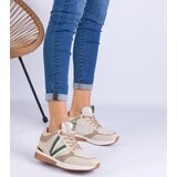 Gemre Beige women's sneakers with hidden wedge Ninella | shoptok.hr