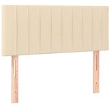  Krevet s oprugama i madracem krem 90 x 190 cm od tkanine | shoptok.hr