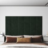 vidaXL Zidne ploče baršunaste 12 kom tamnozelene 30 x 30 cm 1,08 m² Cijene