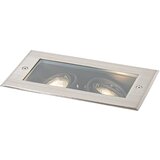QAZQA Moderni talni reflektor jeklo 2-svetlobno nastavljiv IP65 - Oneon Cene