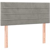 Box spring krevet s madracem svjetlosivi 90x190 cm baršunasti | shoptok.hr
