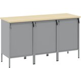  Radni ormar s ladicama 3 kom. Crna i Siva 150 x 55 x 85 cm | shoptok.hr