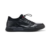 Shelvt Men's black lace-up sports shoes | Shoptok.si