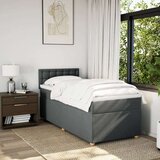  Krevet s oprugama i madracem tamnosivi 90 x 190 cm od tkanine | shoptok.hr