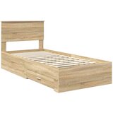  Okvir za krevet s uzglavljem Sonoma hrast 100 x 200 cm | shoptok.hr