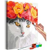  Slika za samostalno slikanje - Flowery Cat 40x60 Cijene