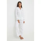 Polo Ralph Lauren Lanena pižama bela barva, ILN92335