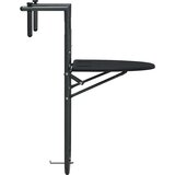 Viseći balkonski stol crni 60 x 64 x 83,5 cm plastični | shoptok.hr