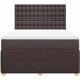  Krevet s oprugama i madracem tamnosmeđi 140 x 190 cm od tkanine | shoptok.hr