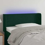  LED uzglavlje tamnozeleno 83x16x78/88 cm baršunasto | shoptok.hr