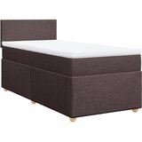  Krevet s oprugama i madracem tamnosmeđi 90 x 190 cm od tkanine | shoptok.hr