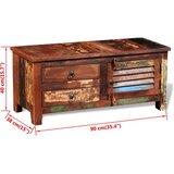 Ormarić za TV/HiFi od masivnog obnovljenog drva | shoptok.hr