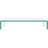 vidaXL Stalak za TV /Monitor Prozirno Staklo 60x25x11 cm | shoptok.hr