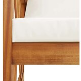  Klupa s jastucima 119 cm od masivnog bagremovog drva | shoptok.hr