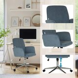MID.YOU Pisarniški Stol Solao Cord, Modrosiva | Shoptok.si