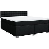  Krevet s oprugama i madracem crni 180x200 cm od tkanine | shoptok.hr