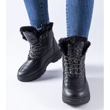 Gemre Black insulated platform snow boots Dwayn | ePonuda.com