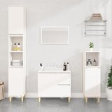 Maison Chic Kopalniška omarica - Kopalniški kabinet bela 65x33x60 cm inženirski les, (21794784) | Shoptok.si