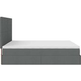 vidaXL Otomanski krevet s madracem i LED tamnosivi 180x200cm tkanine | shoptok.hr