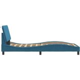  Okvir kreveta s LED svjetlima plavi 90 x 190 cm baršunasti | shoptok.hr