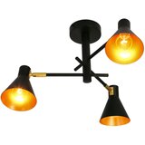 Candellux luster/visilica-less viseća lampa 3X40W E14 crna mat