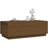  Klubska mizica medeno rjava 100x50x35 cm trdna borovina, (20714404) | Shoptok.si