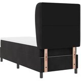  Krevet s opruga kutije s uzglavljem Crna 200 x 80 cm Baršun | shoptok.hr