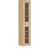  Visoka komoda hrasta sonome 34 5x34x180cm od konstruiranog drva | shoptok.hr