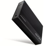 Axagon EE35-GTR USB-C 3.2 Gen 1 - SATA 6G, 3.5 External Hard Drive Enclosure, Fluted - Black Cijene