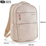 MiquelRius Ruksak za prijenosno računalo 2 odjeljka bež 16" M 35x46x12cm 21L MR19564 | shoptok.hr