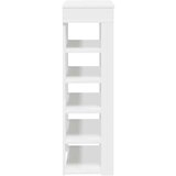 vidaXL Regal za čevlje bel 60x30x98 cm inženirski les | Shoptok.si