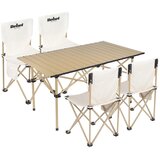 Rebel Active RBA-5600 sklopivi kamping set &amp;ndash; stol + 4 stolice, Quick Fold, metalna konstrukcija Slike