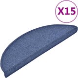 vidaXL Preproge za stopnice 15 kosov 56x17x3 cm modre, (20668808) | Shoptok.si