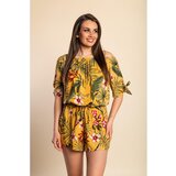 Fenzy Kombinezon Za Veće Veličine S Printom, Žuti | shoptok.hr