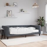 vidaXL Dnevna postelja z vzmetnico temno siva 100x200 cm žamet Cene