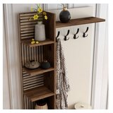Hanah home cipelarnik sa čivilukom viyana d walnut cream | ePonuda.com