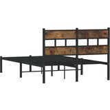 vidaXL Metalni okvir kreveta bez madraca boja hrasta 120x200 cm | shoptok.hr